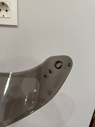 Visera Casco Scorpion Plata