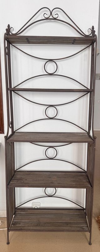 Estantería Decorativa Hierro y Madera