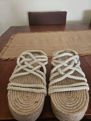 Sandalias plataforma esparto