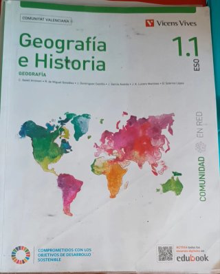 Libro Geografía y Historia primero de la E.S.O