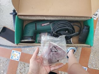 Lijadora Parkside 280W Delta + Accesorios