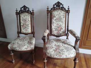 Conjunto Salón Antiguo: Sofá y Sillas
