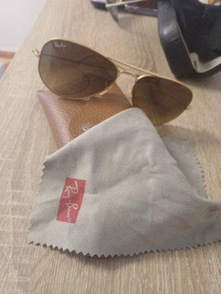 Gafas de Sol Ray-Ban Aviator Doradas Marrones