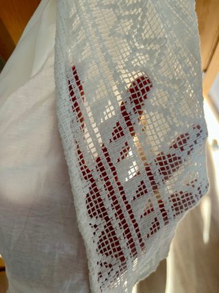 Vestido midi crochet veraniego blanco nuevo