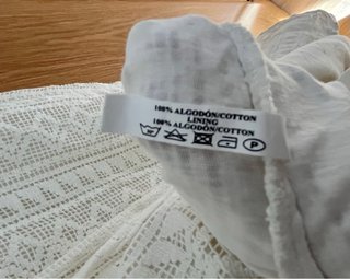 Vestido midi crochet veraniego blanco nuevo