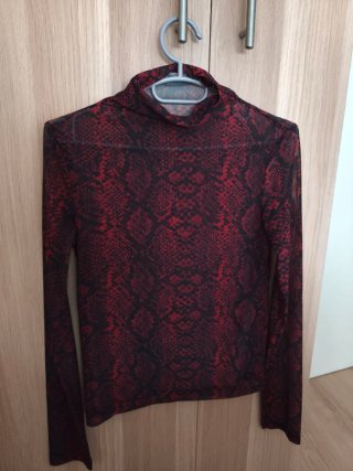 Top transparente estampado serpiente Talla S