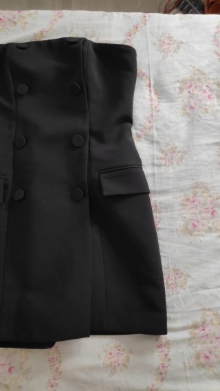 Vestido bandeau H&M negro