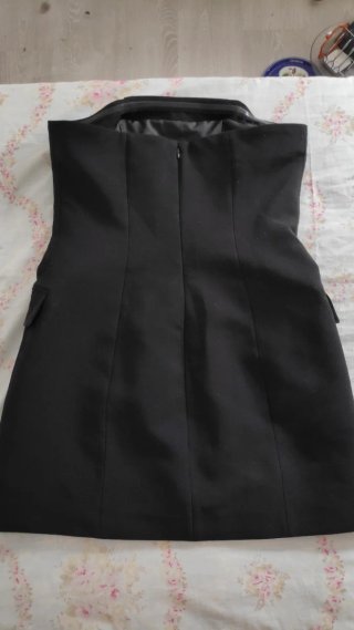 Vestido bandeau H&M negro
