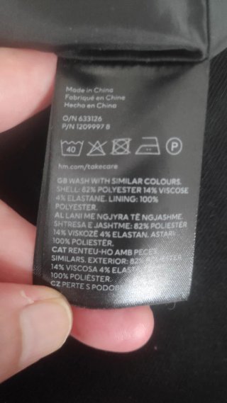 Vestido bandeau H&M negro