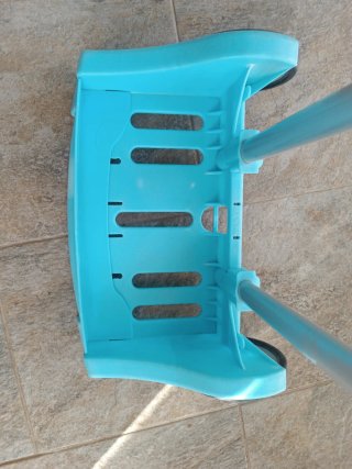 Carro mochila azul con ruedas