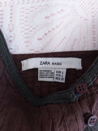 Zara Vestido Vintage 00s Falda con puntilla (60