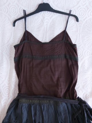 Zara Vestido Vintage 00s Falda con puntilla (60