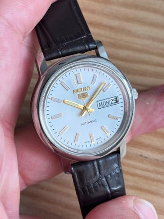 Seiko 5 Automatic 6309-5820 Blanco/Dorado