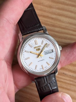 Seiko 5 Automatic 6309-5820 Blanco/Dorado
