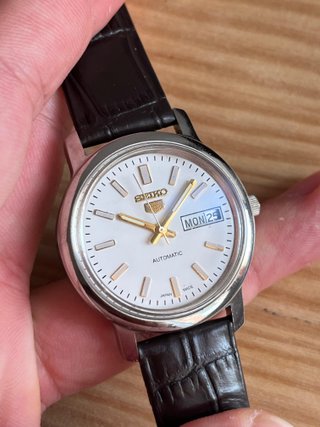 Seiko 5 Automatic 6309-5820 Blanco/Dorado
