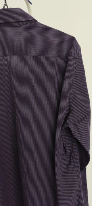 Camisa H&M Rayas Negras y Violeta Talla S