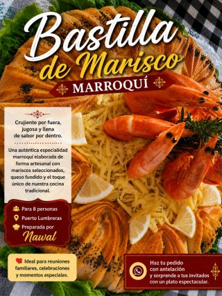 Bastilla de Marisco Marroquí