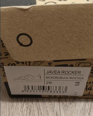 Zapato feroz ZF Sandalia Rocker Jávea Mostaza T29