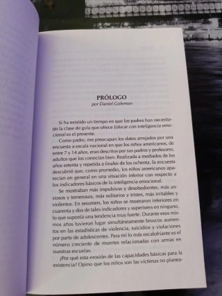 Educar con Inteligencia Emocional prólogo goleman