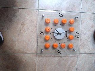 Reloj de Pared Ale-Hop Naranja para cocina