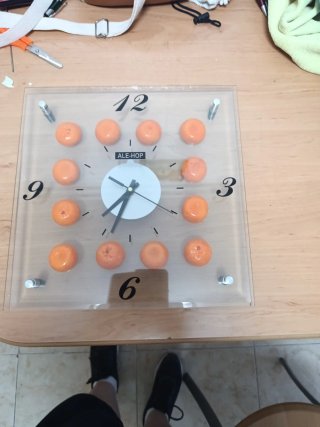 Reloj de Pared Ale-Hop Naranja para cocina