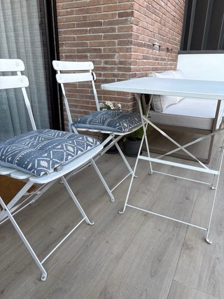 Conjunto mesa y 2 sillas exterior