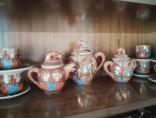 Juego de té antiguo decorativo