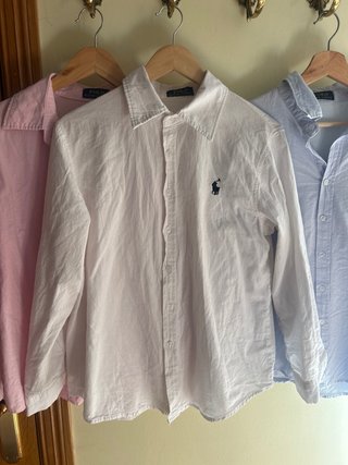 Camisas Polo Ralph Lauren Algodón,Azul,Rosa,blanco