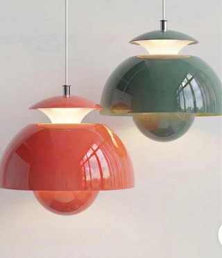 Lámpara colgante verde Estilo nórdico 25cm∅nueva