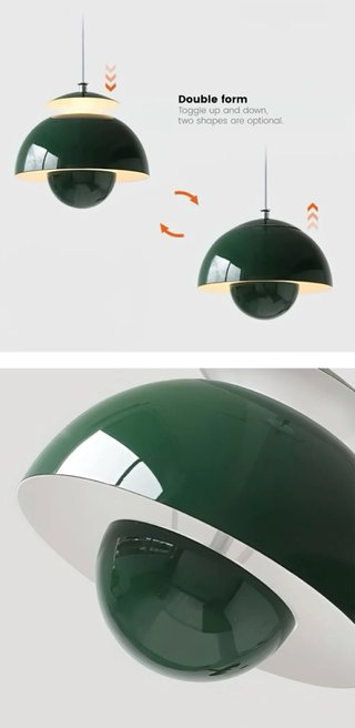 Lámpara colgante verde Estilo nórdico 25cm∅nueva