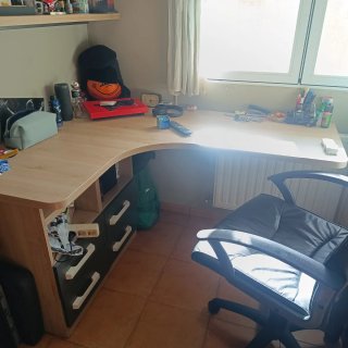 Habitación juvenil 2 camas + escritorio
