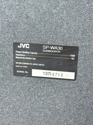 Lote Altavoces JVC 2.1 con Soportes de Pie + subwo