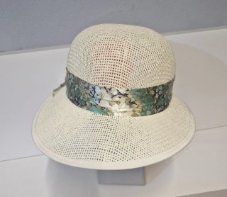 Sombrero de playa mujer beige y verde
