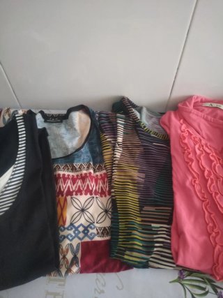 Lote 5 Camisetas Manga Larga