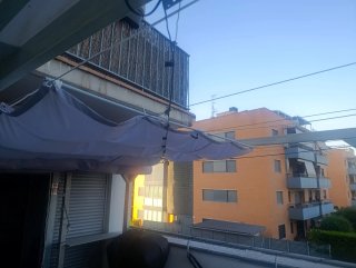 Toldos corredero de tela gris An 2,40 x Lg 3,50