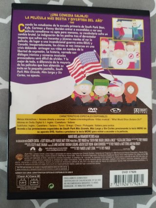DVD South Park: La Película (Español)