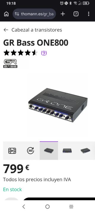 Cabezal + Pantalla Bajo GR BASS Impecables