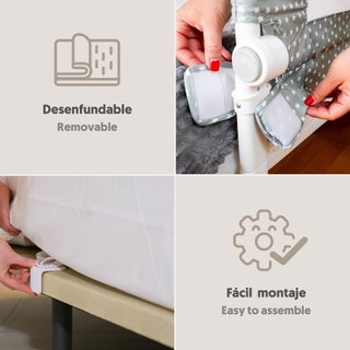 Interbaby Barrera Seguridad Cama Abatible 150 cm