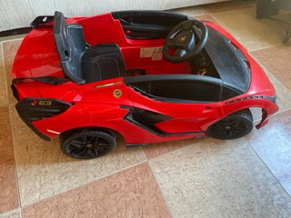 Coche Eléctrico Infantil Rojo logo Lamborghini