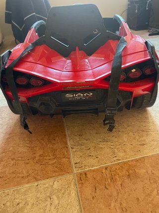 Coche Eléctrico Infantil Rojo logo Lamborghini