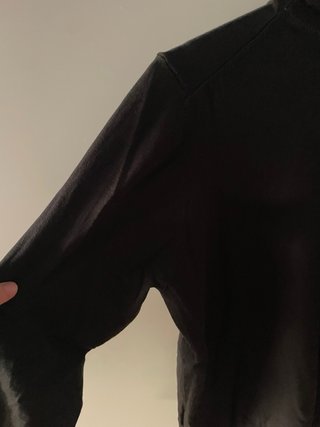 Jersey fino cuello cisne negro gamberro M Zara