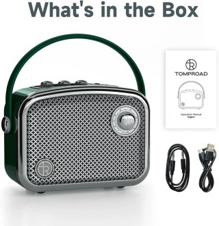 Altoparlante Bluetooth Vintage Verde