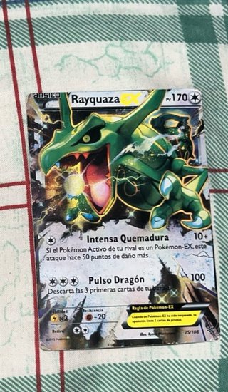 Carta Pokémon Rayquaza EX 170 PV