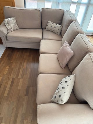 Sofá Rinconera Beige 5 Plazas