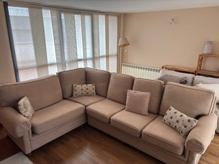 Sofá Rinconera Beige 5 Plazas