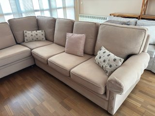 Sofá Rinconera Beige 5 Plazas