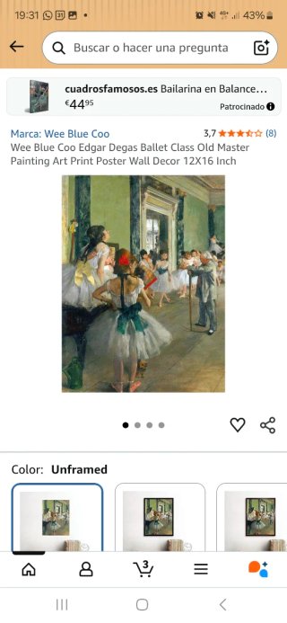 2 Pósters Artísticos Toulouse-Lautrec y Degàs.
