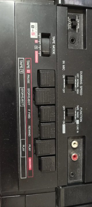 Radio Cassette Sharp WQ-T237Z (BK) TWIN