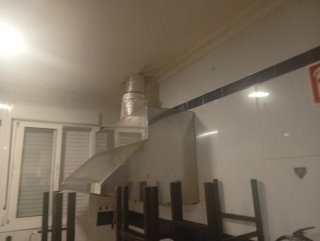 Campana extractora industrial acero inoxidable