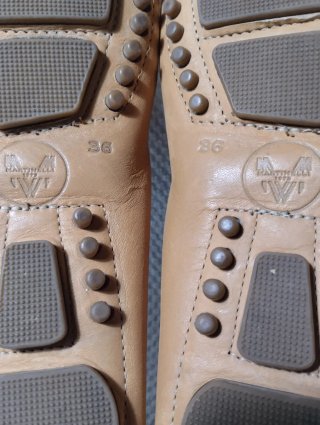 Mocasines Mujer "Martinelli" Piel  *N:36  *Mostaz